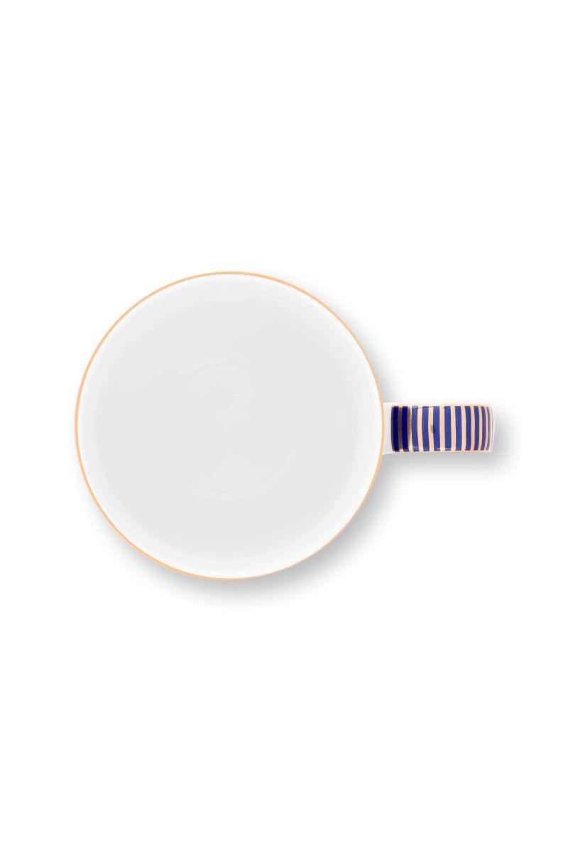 Set/2 Tasses Dot Delight Bleu Marine/Or 350ml