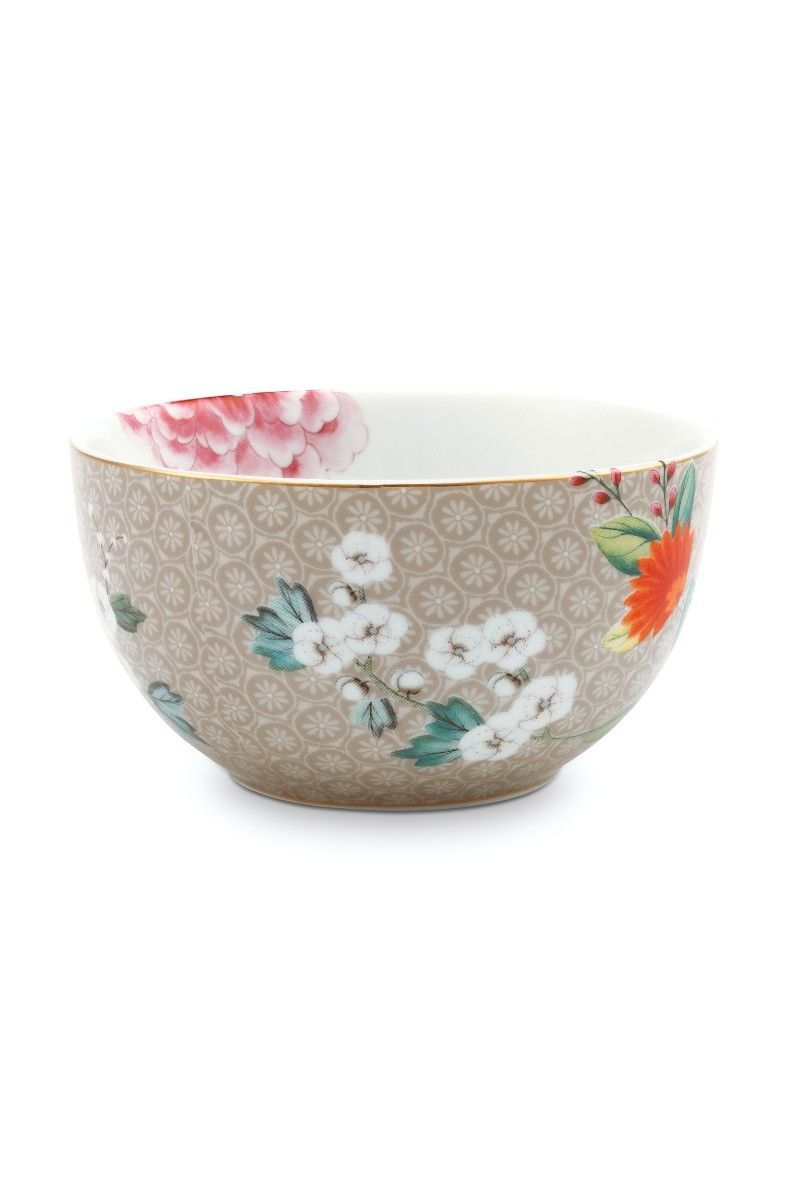 Blushing Birds Bowl Khaki 12 cm