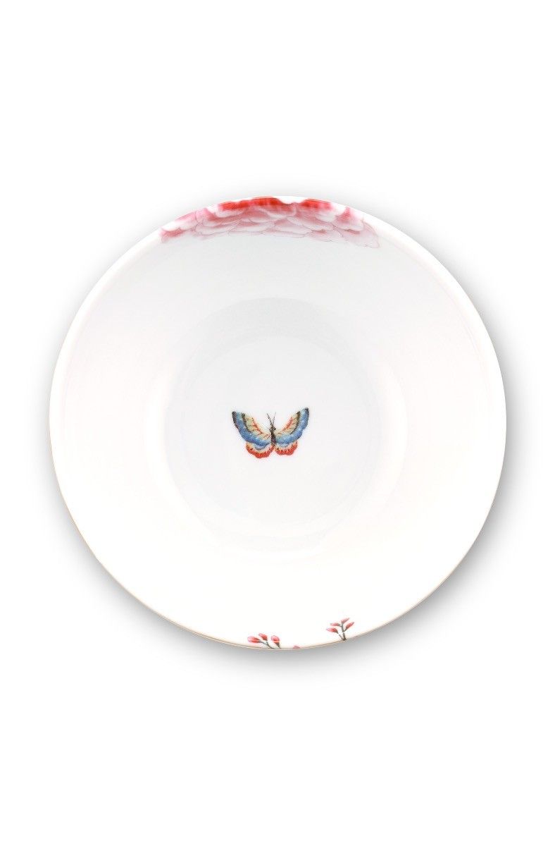 Blushing Birds Bowl Khaki 12 cm