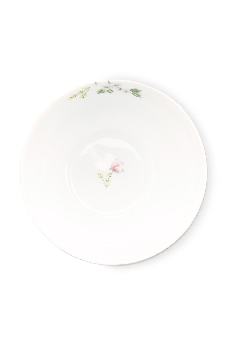 Blushing Birds Bowl white 15 cm