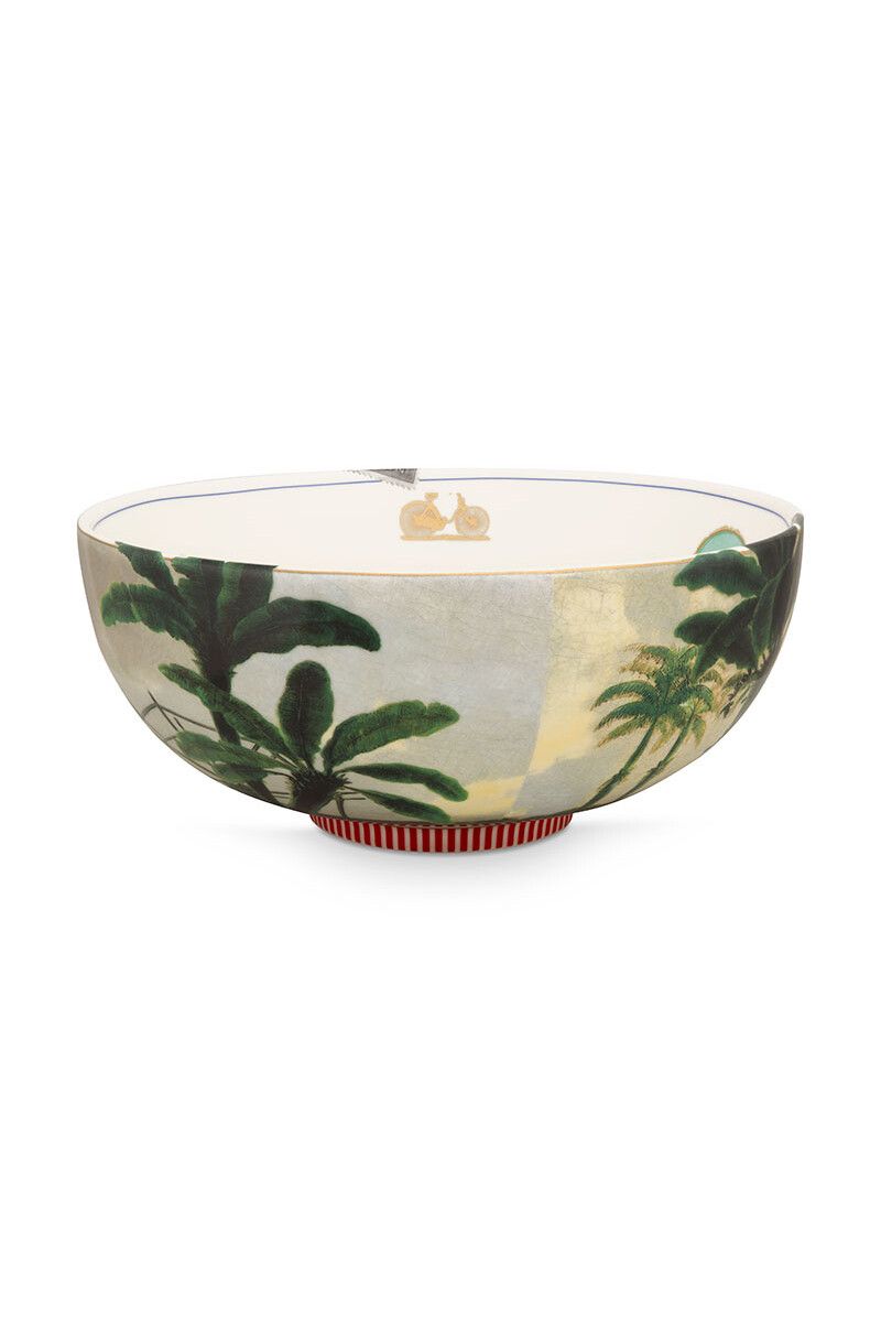 Heritage Bowl Palm Green 23 cm