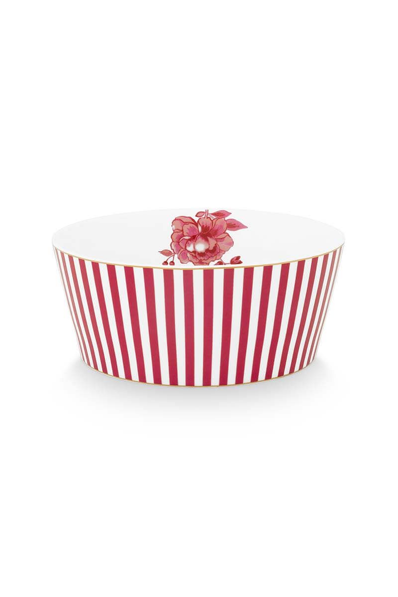 Royal Stripes Bowl Dark Pink 15cm