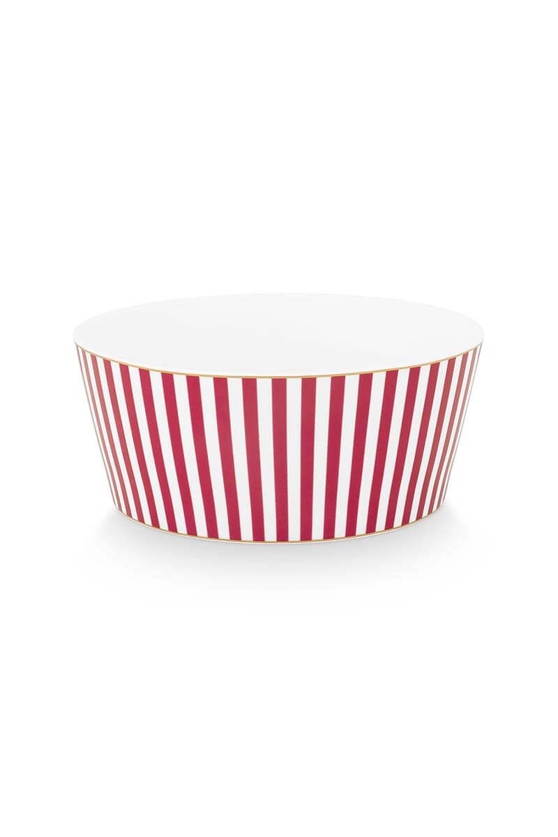 Royal Stripes Bowl Dark Pink 15cm