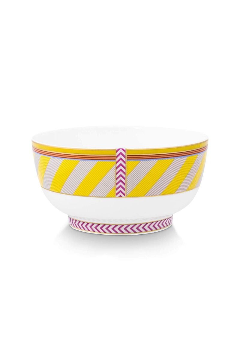 Pip Chique Stripes Bowl Yellow 15.5cm