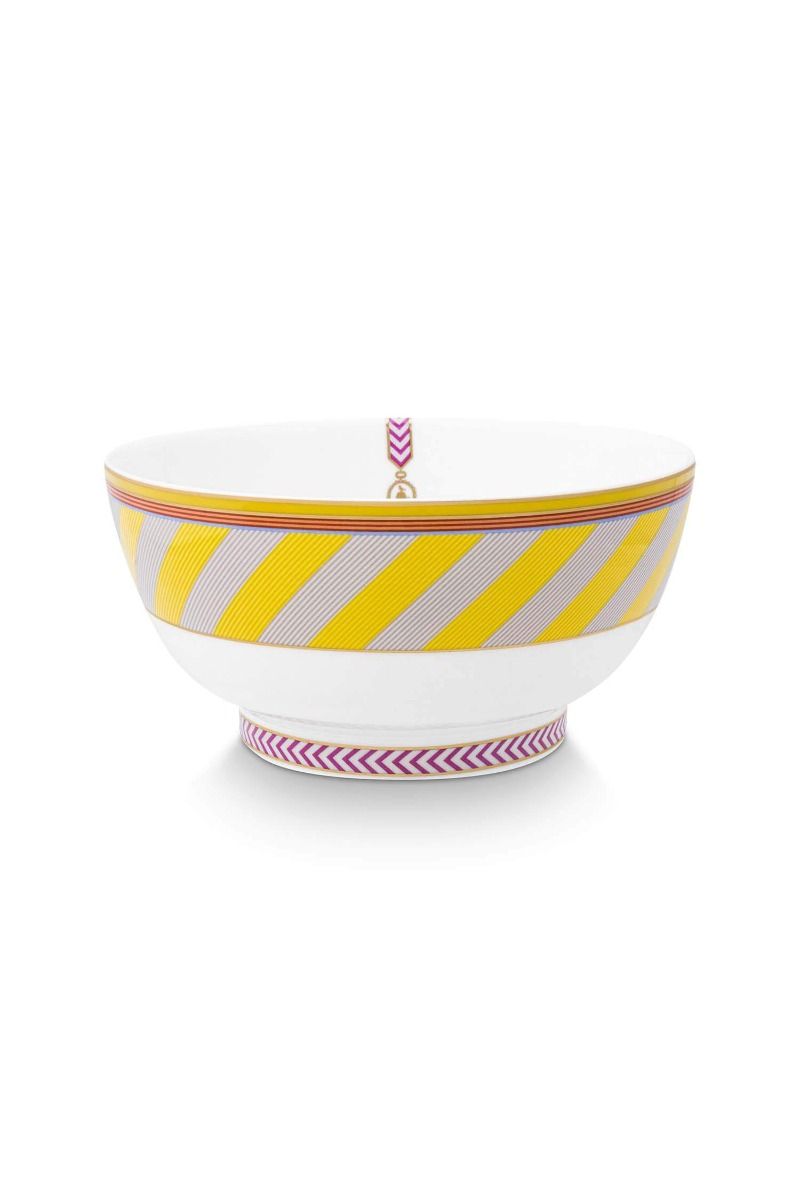 Pip Chique Stripes Schale Gelb 18cm