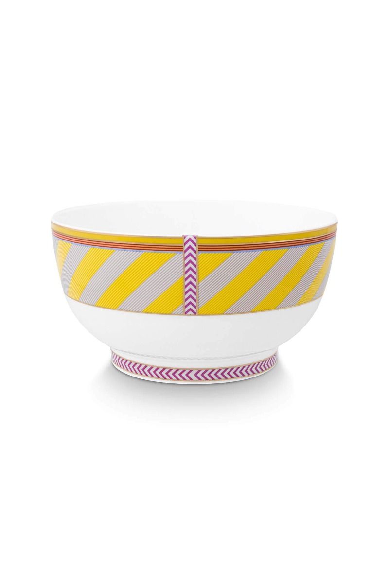 Pip Chique Stripes Schale Gelb 20.5cm