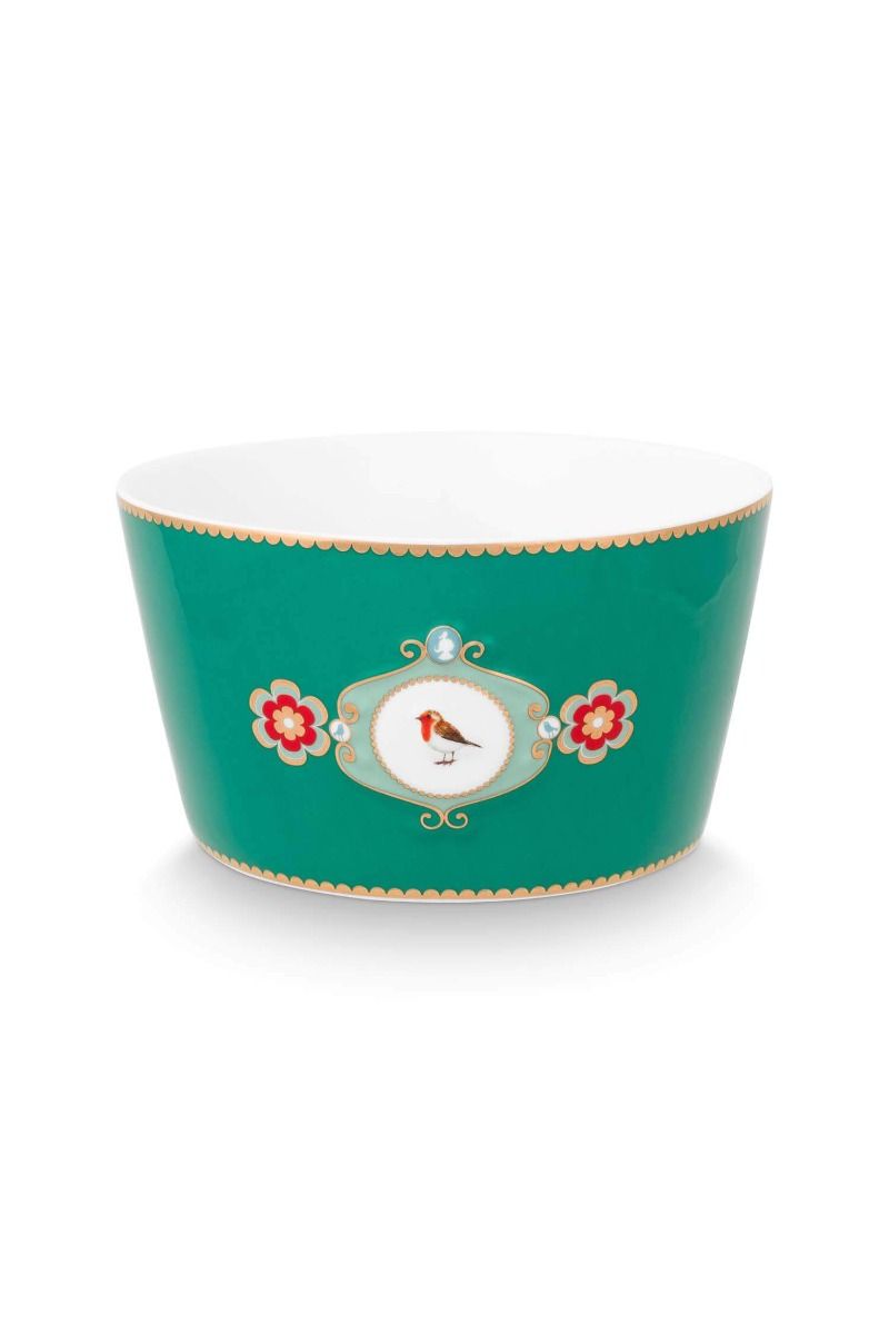 Love Birds Bowl Green 15cm