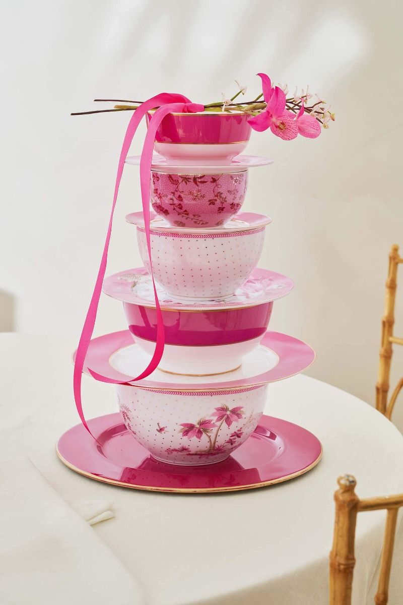 Schale Jolie Blumen Rosa 12cm
