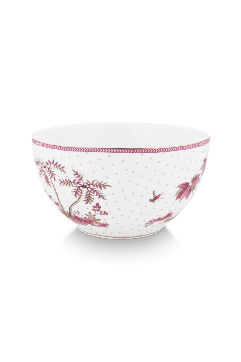 Schale Jolie Punkte Gold Rosa 18cm