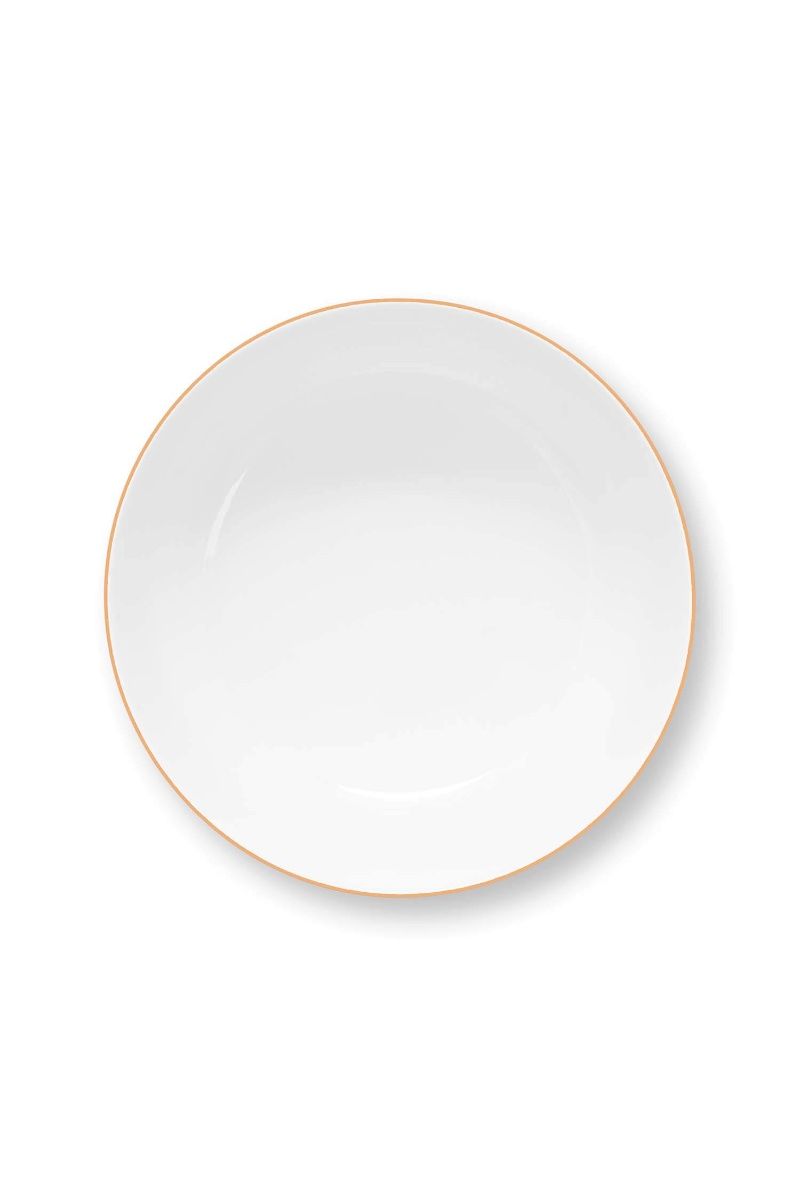 Set/2 Bowls Dot Delight Light Blue/Gold 20cm