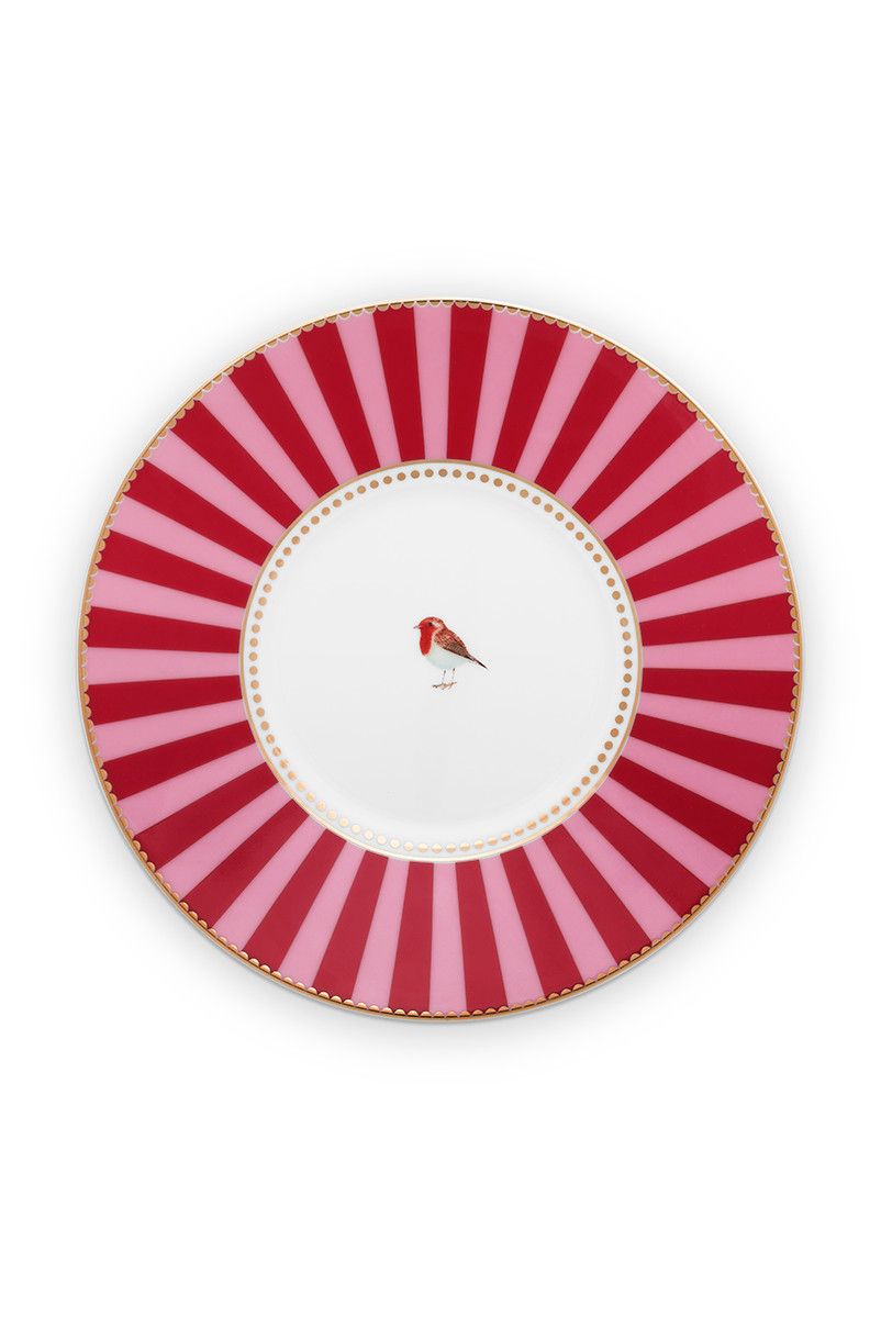 Love Birds Cup & Saucer Red/Pink