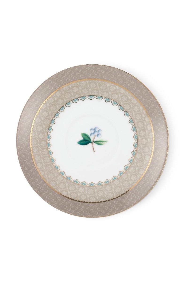 Blushing Birds Cappuccino Kop & Schotel Khaki