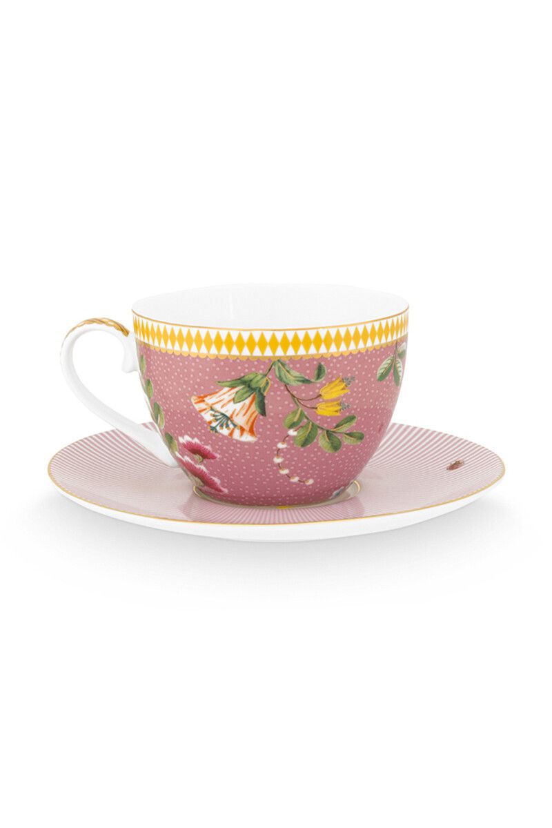 La Majorelle Cappuccino Kop & Schotel Roze