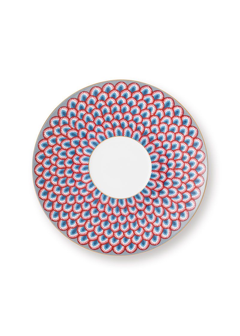 Flower Festival Espresso Cup & Saucer Light Blue
