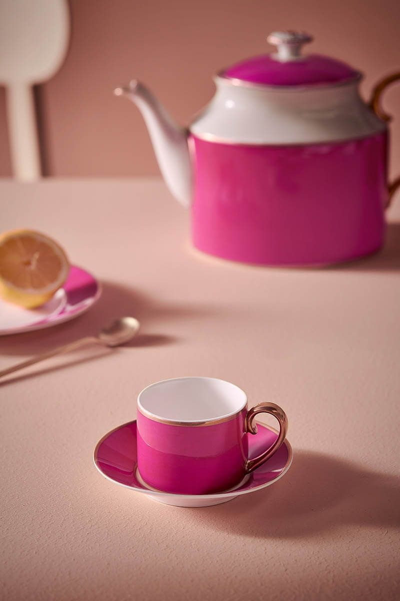 Pip Chique Espresso Tasse & Untertasse Rosa