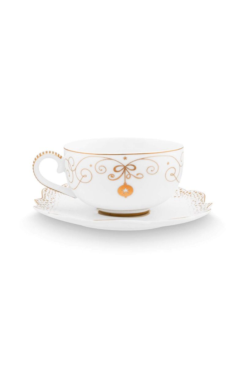 Royal Winter White Cappuccino Cup & Saucer