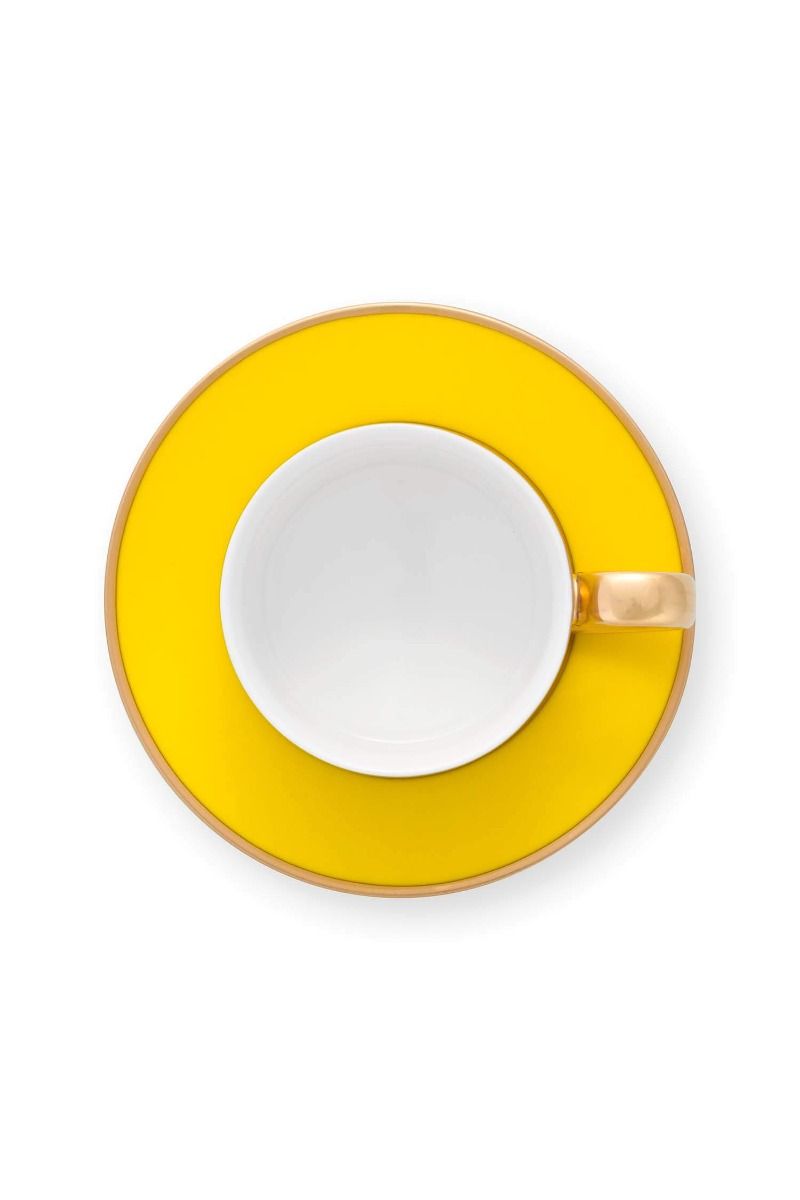 Pip Chique Tasse et Soucoupe à Expresso Jaune