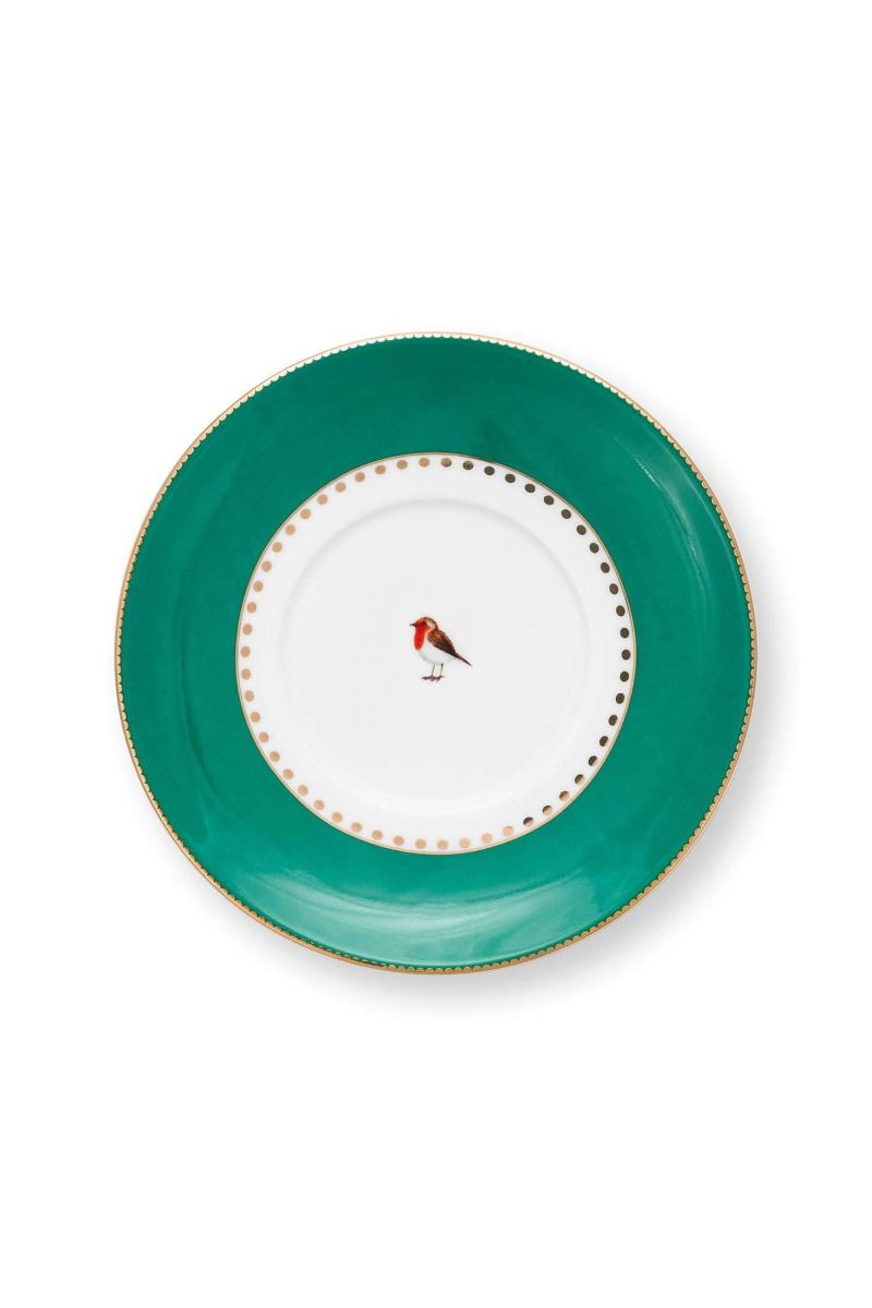 Love Birds Espresso Cup & Saucer Green