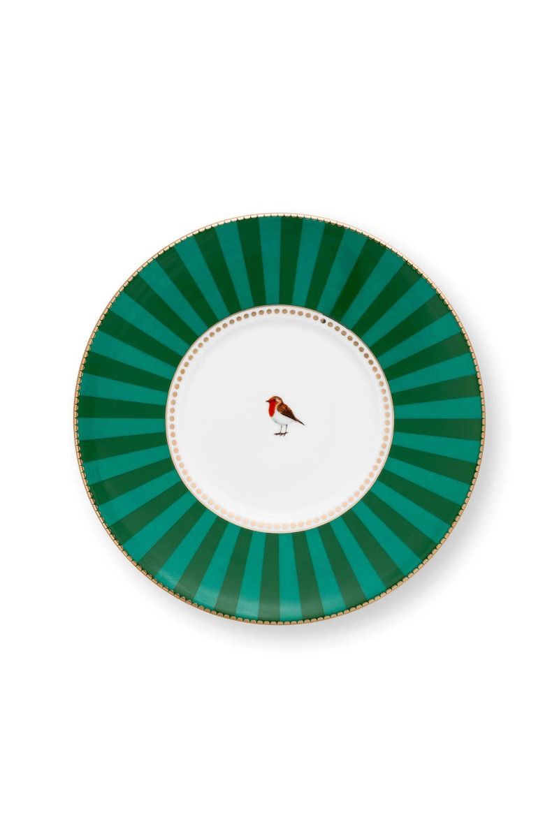 Love Birds Cappuccino Cup & Saucer Green