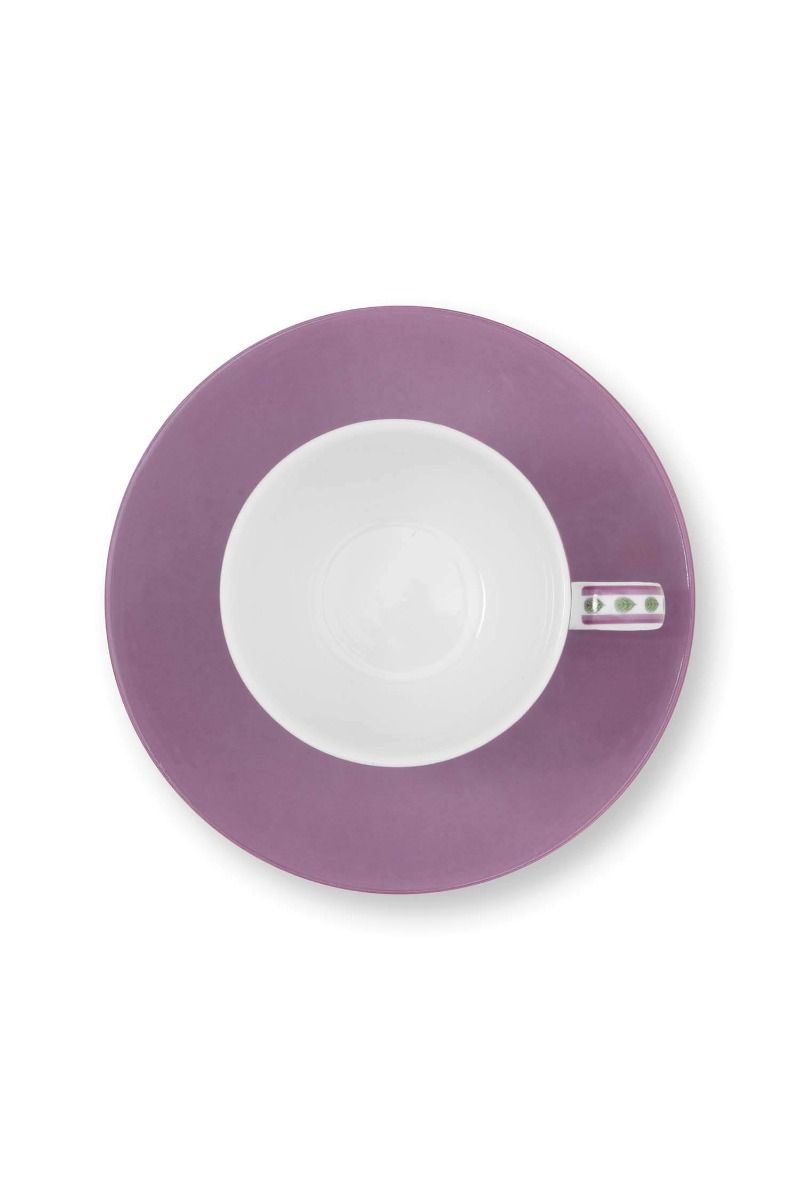 Lily & Lotus Espresso Cup & Saucer Lilac