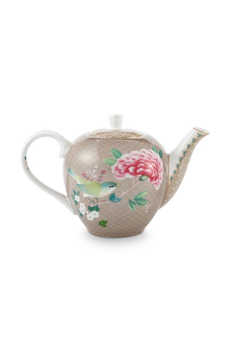 Blushing Birds Theepot Klein Khaki
