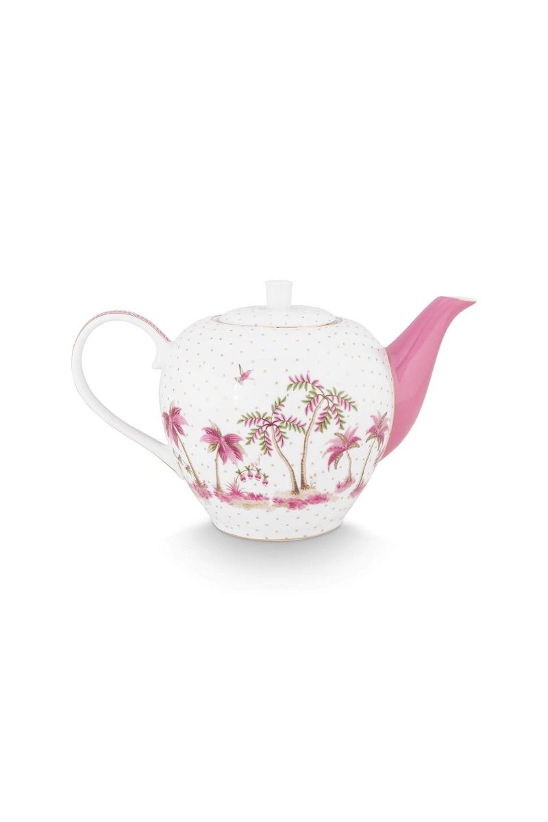 Théière Jolie Points Or Rose