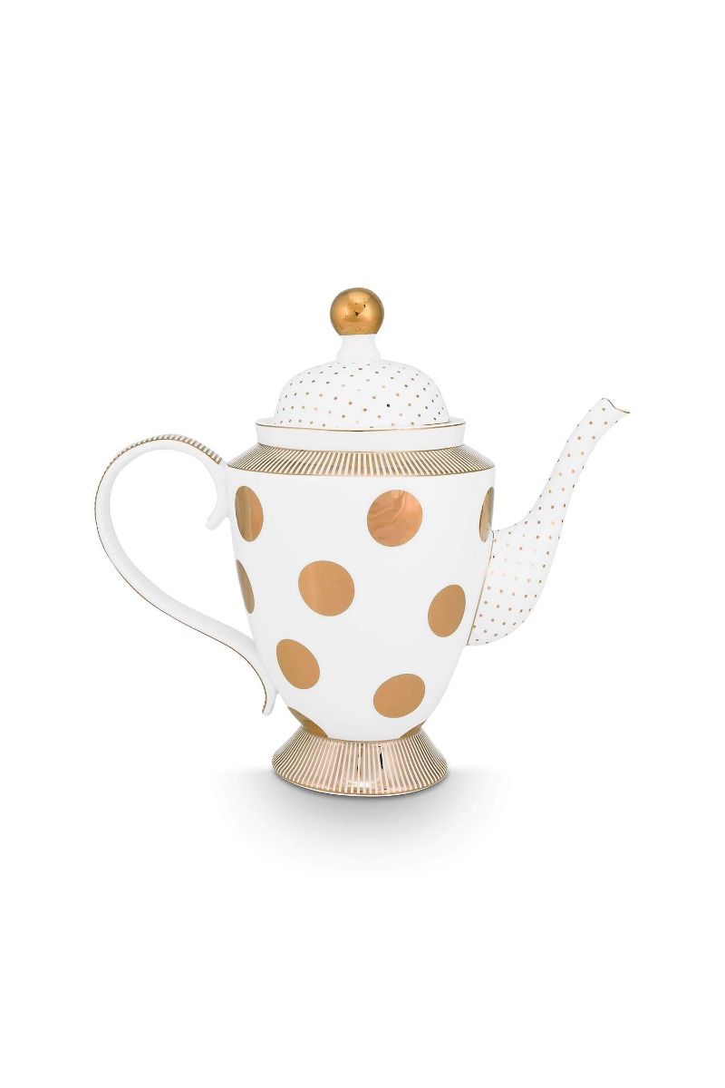 Théière Dot Delight Blanc/Or 1.25l