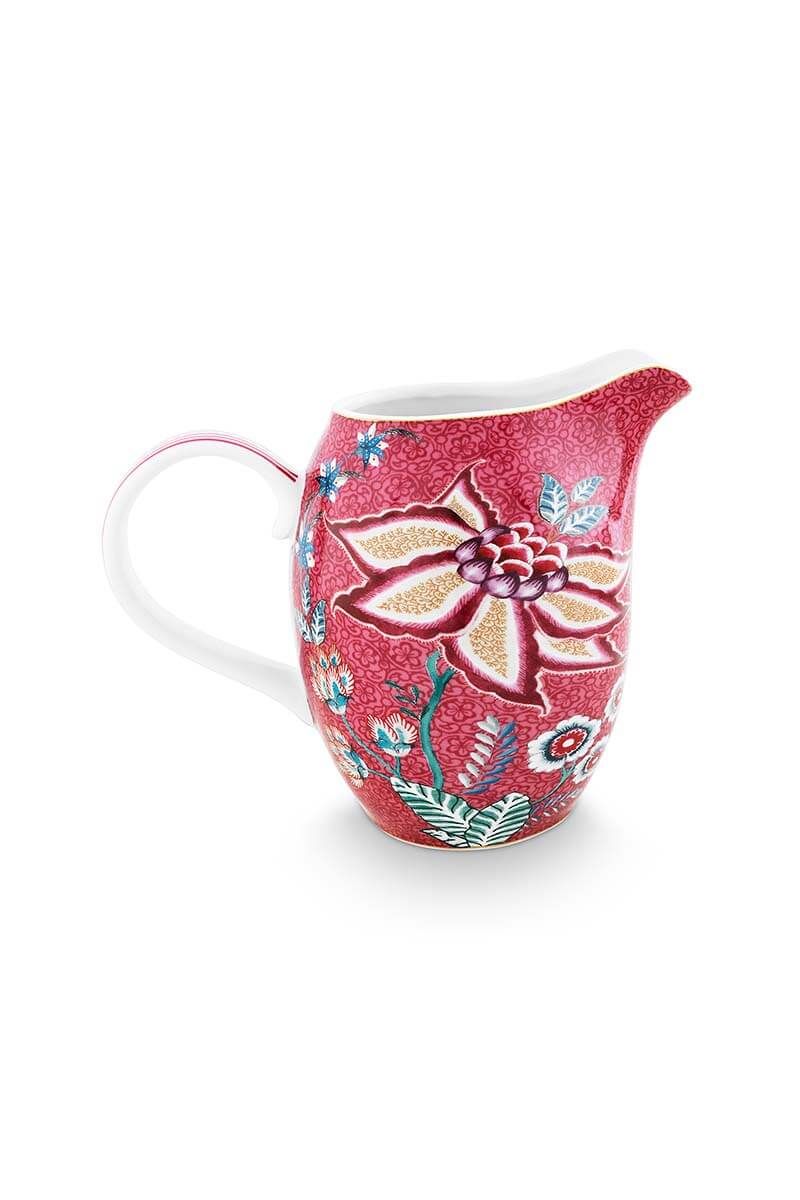 Flower Festival Jug Large Dark Pink