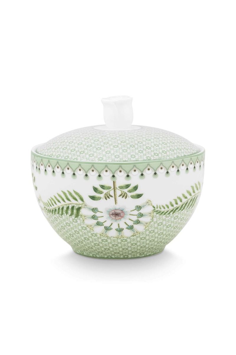 Sugar Bowl Lily&Lotus Tiles Light Green
