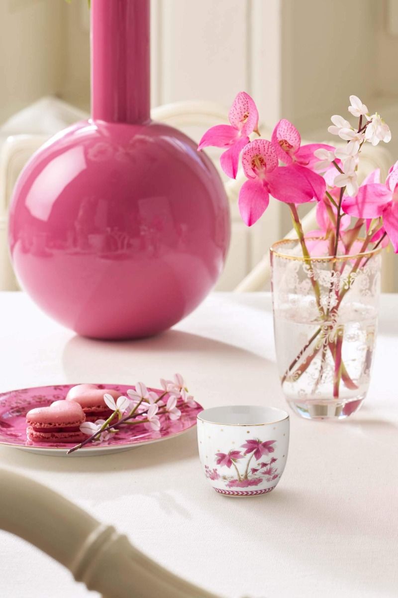 Eierbecher Jolie Punkte Gold Rosa