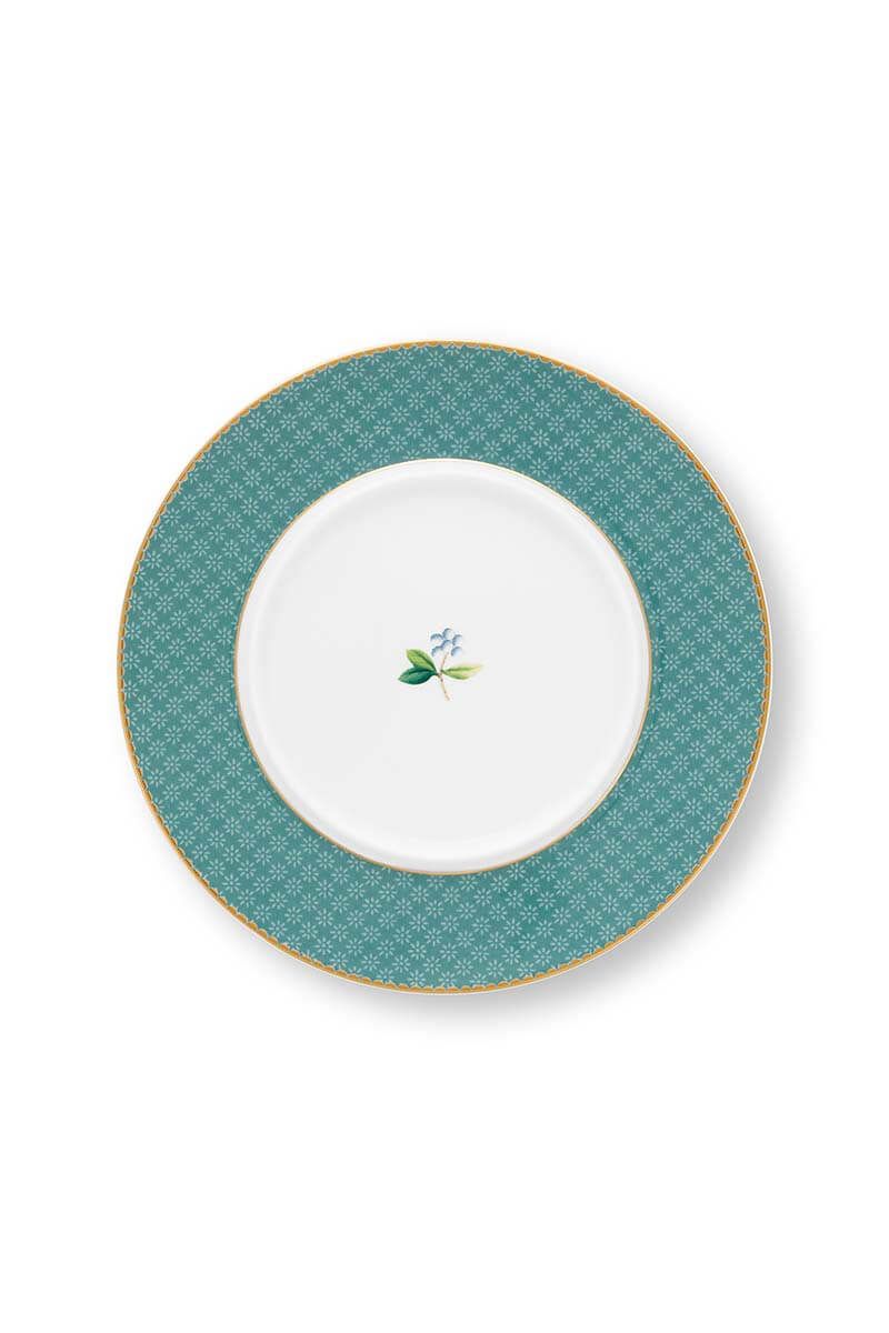 Blushing Birds Botervloot Rond Blue