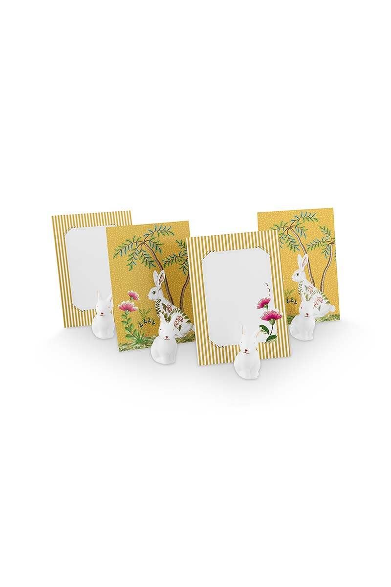 La Majorelle Set/4 Kartenhalter Hase