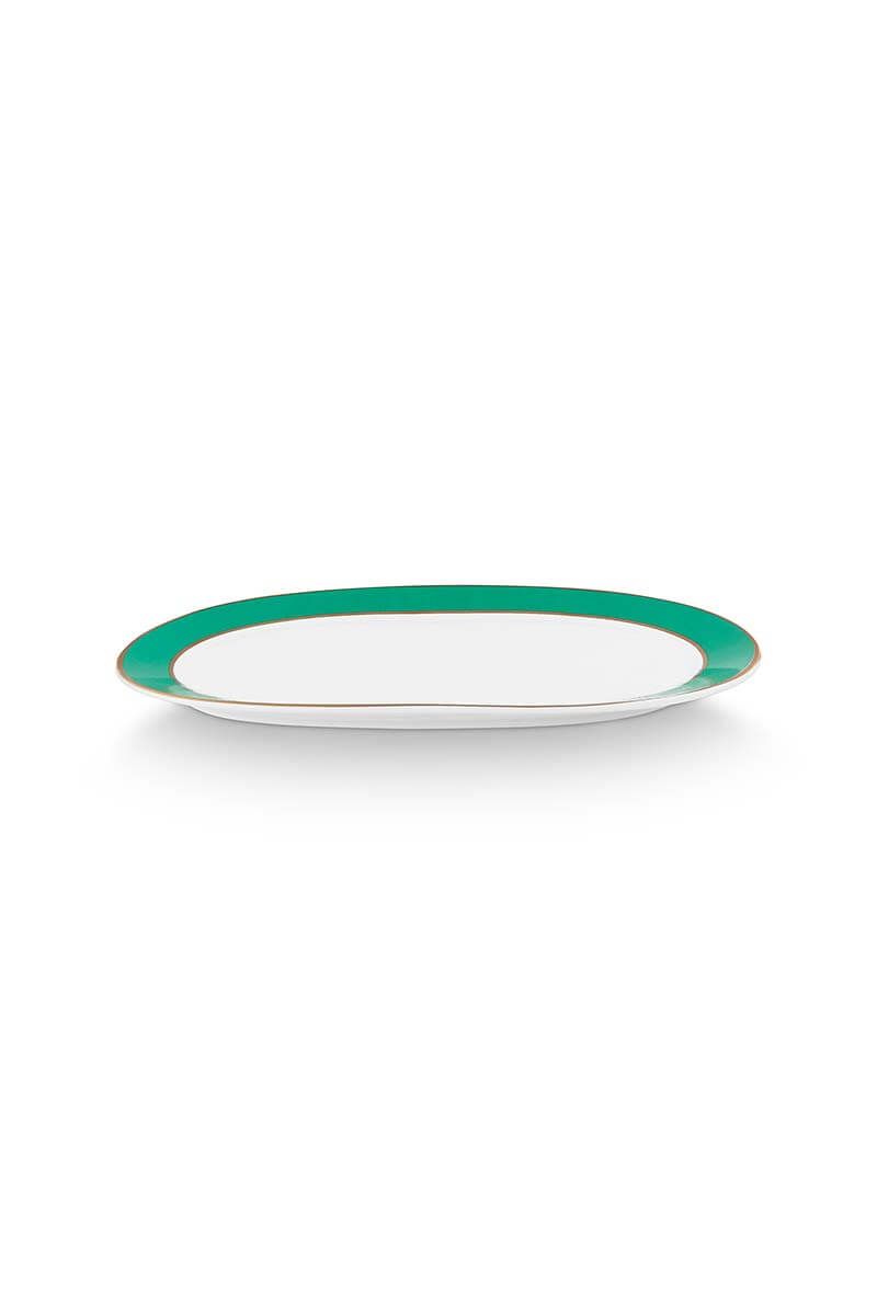 Pip Chique Cake Tray Oval Green