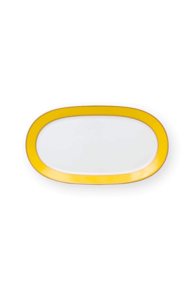 Pip Chique Cake Tray Oval Yellow