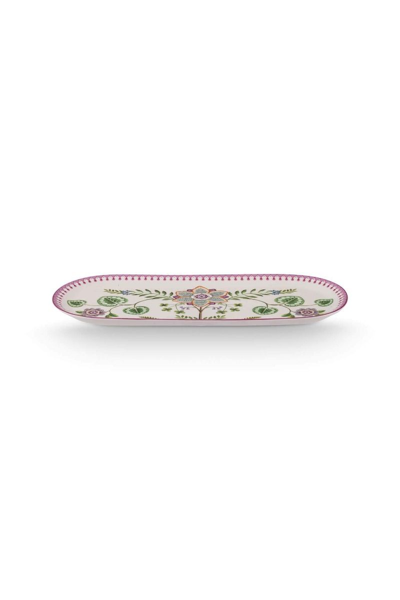 Lily & Lotus Cake Tray Rectangular Lilac