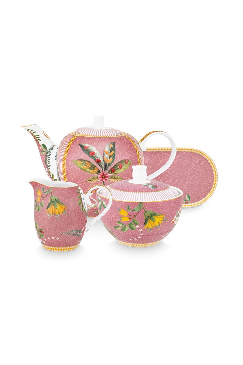 La Majorelle Tea Set/4 Pink