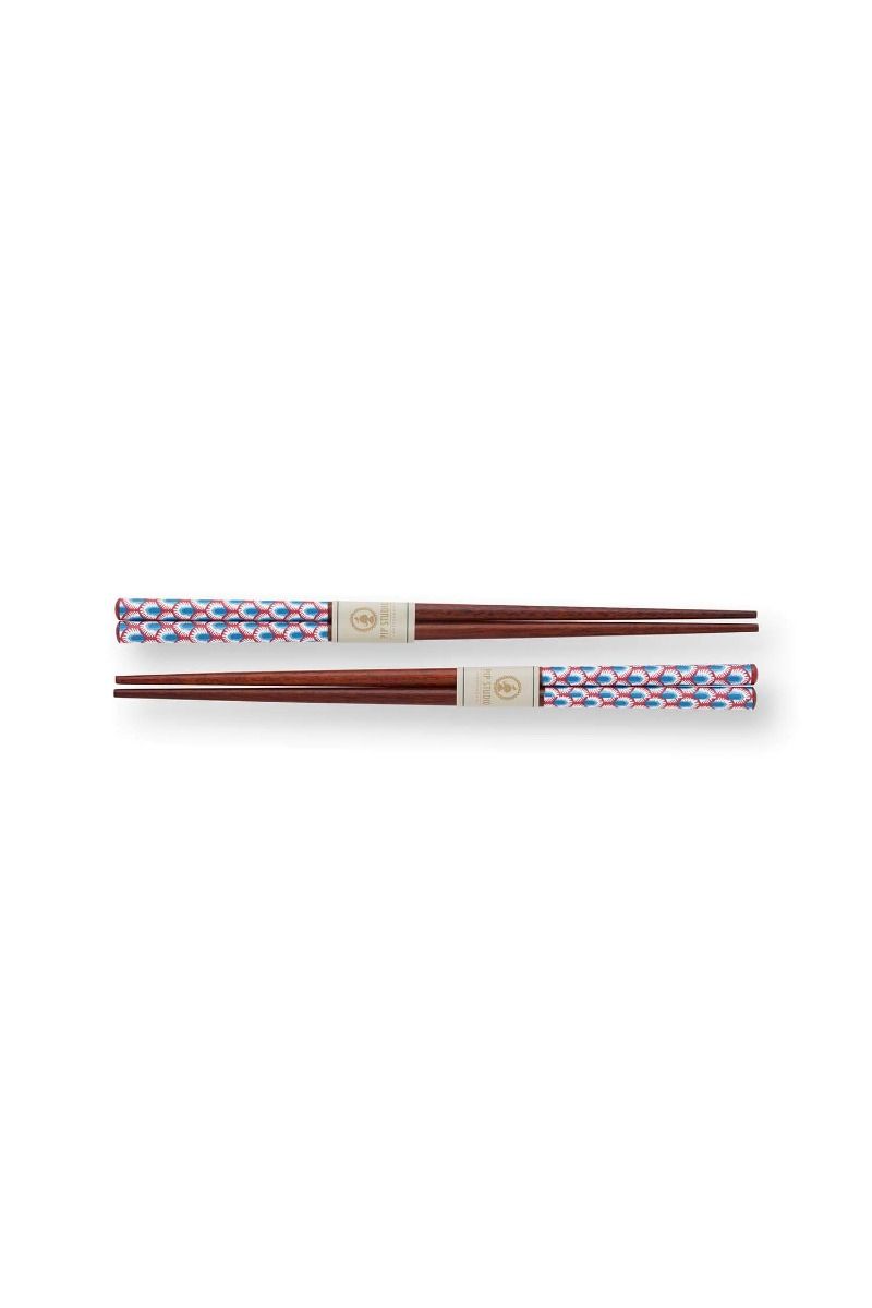 Oriental Flower Festival Sushi Set Blue