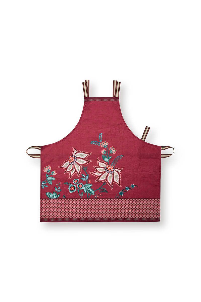 Flower Festival Apron Dark Pink