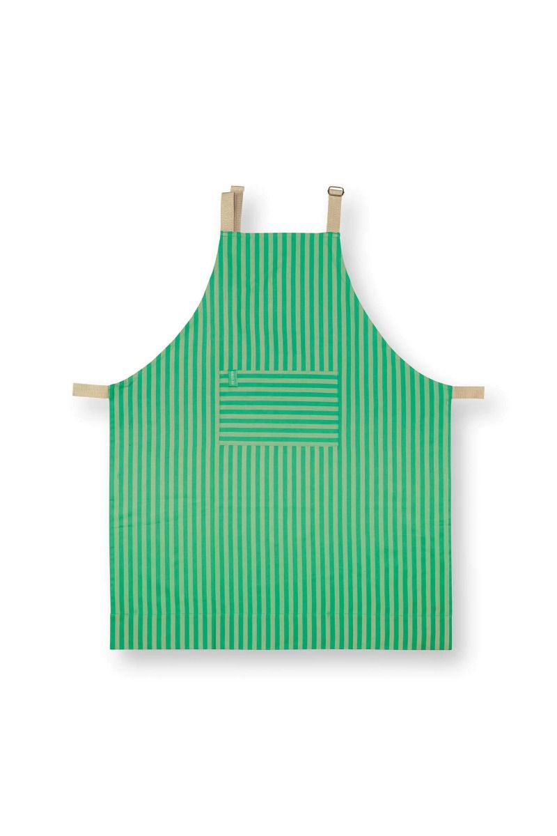 Tablier Stripes Vert