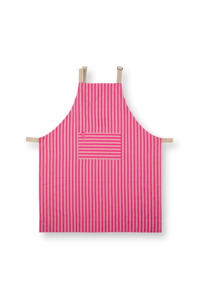 Stripes Keukenschort Roze
