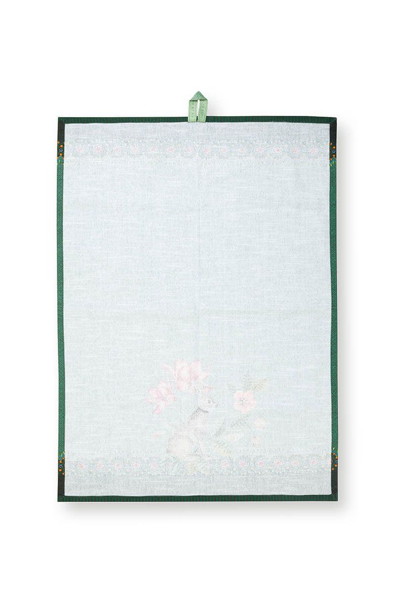 Winter Wonderland Tea Towel Green