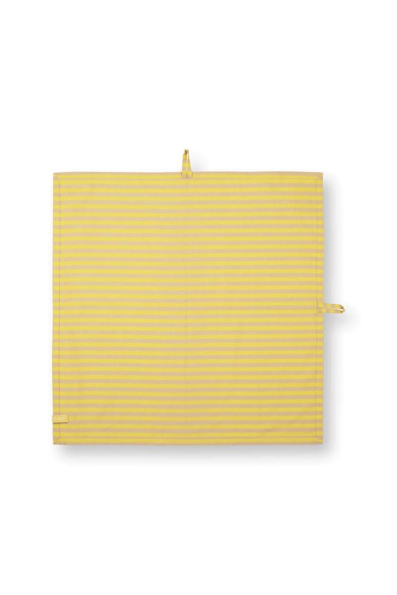 Lot de 2 Torchons Stripes Jaune