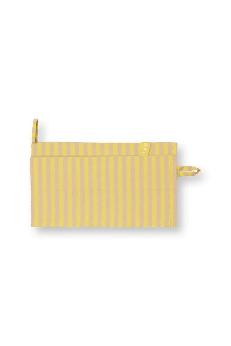 Lot de 2 Torchons Stripes Jaune