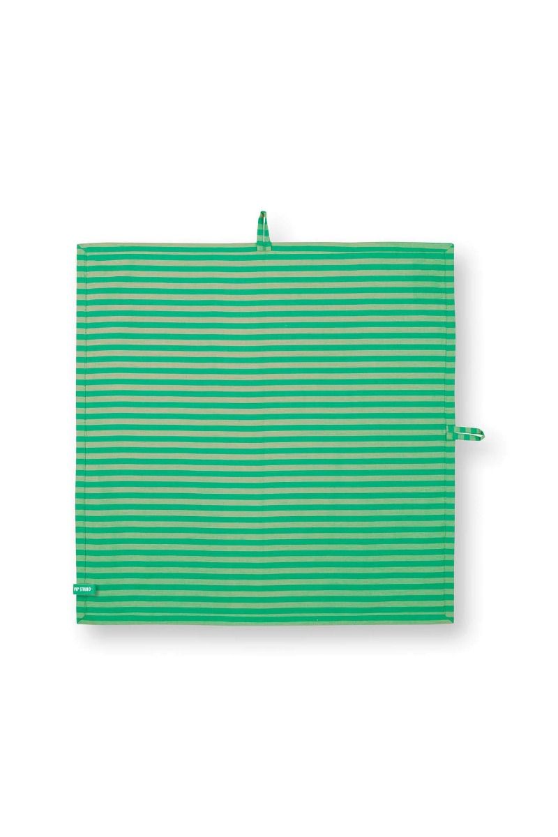 Lot de 2 Torchons Stripes Vert