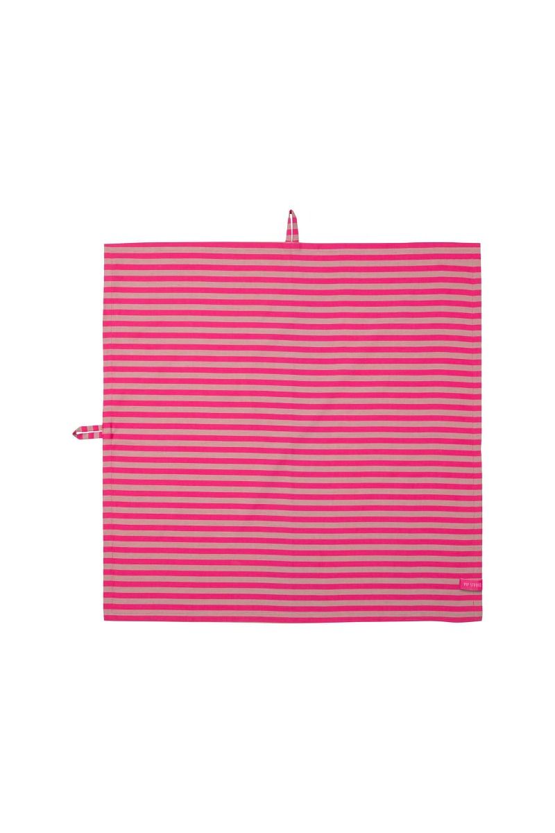 Stripes Set/2 Tea Towels Pink