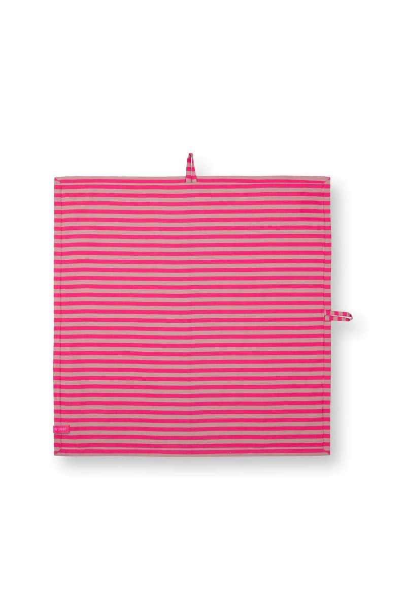 Stripes Set/2 Theedoeken Roze