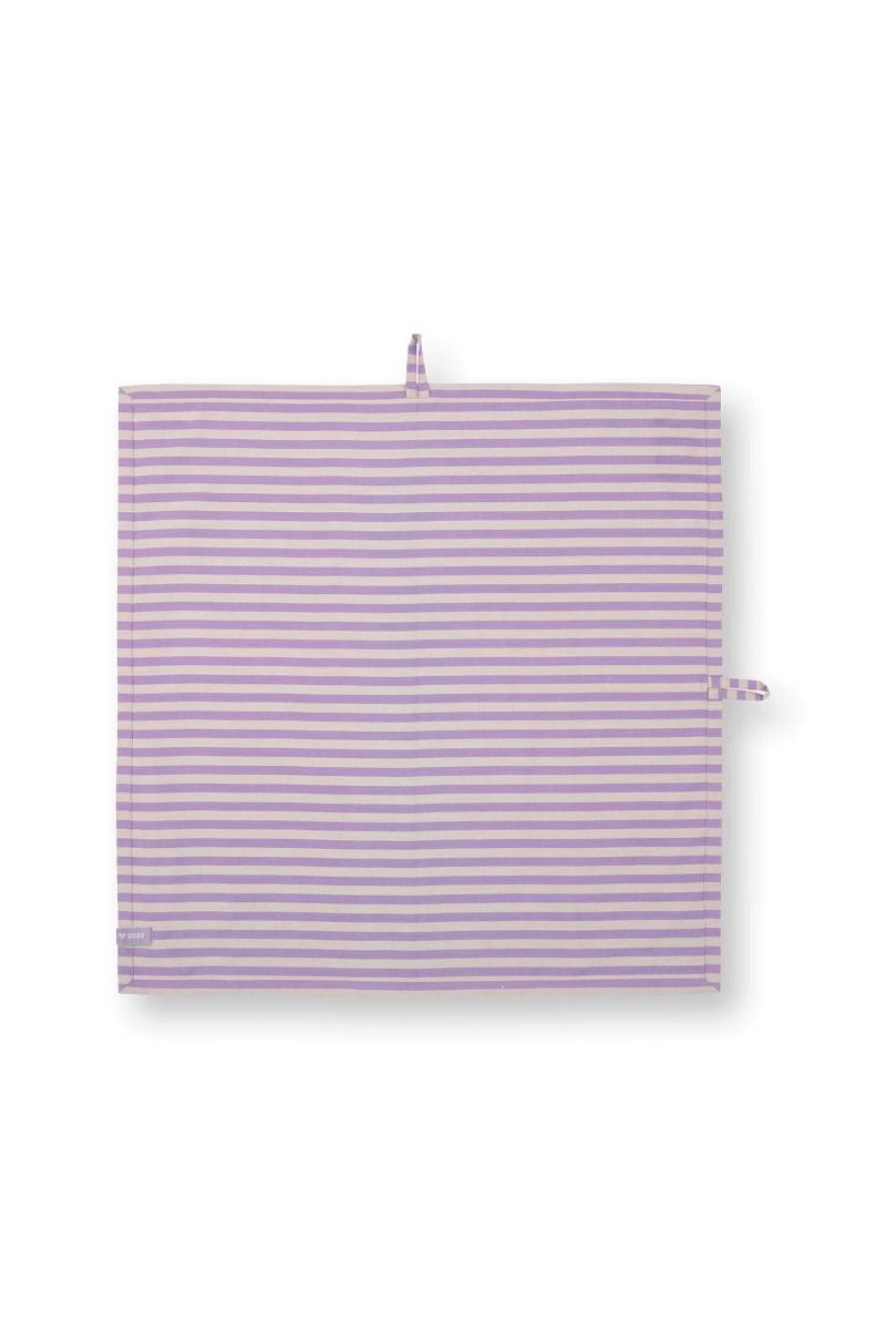 Stripes Set/2 Tea Towels Lilac