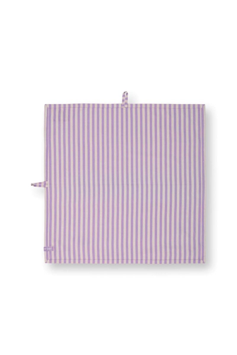 Stripes Set/2 Tea Towels Lilac