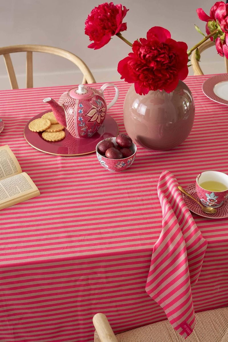 Stripes Tablecloth Pink