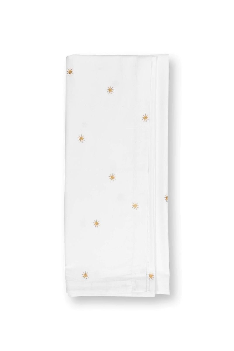 Tablecloth Embroidery Stars Gold